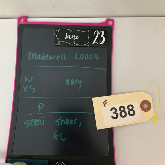 Madewell Novel Tie Front Shirt Womens XS Extra Small Stripe V Neck Short Sleeve - Picture 12 of 14